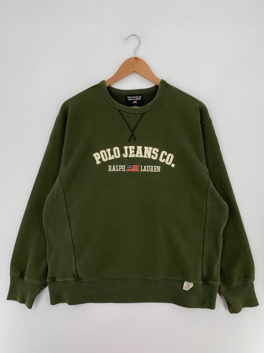 Vintage RALPH LAUREN POLO SPORTS  Size L Vintage Sweat-shirt / E3917S