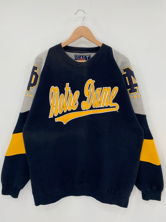 90’s NOTRE DAME Size XL Vintage Sweat shirt / K7142
