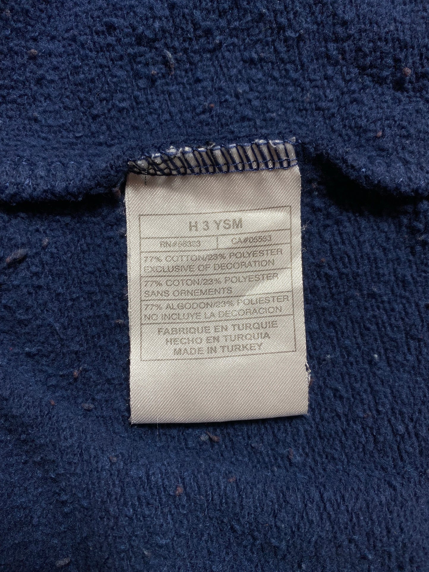 00’ NIKE MINI SWOOSH Size No Tag(approx.XL) Vintage Hoodie Half Zip-up Sweat-shirt/ K7942