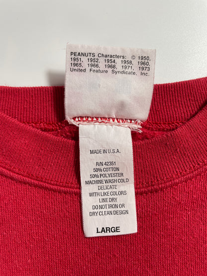 90's PEANUTS CHARLE BROWN Made in USA Size L Vintage Sweat-shirt / A3392