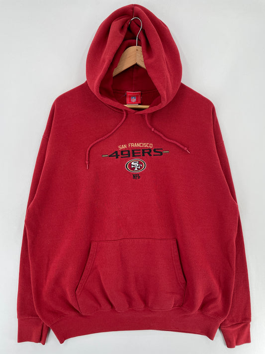Vintage SAN FRANCISCO 49ERS Size Approx.XXL NFL Hoodie Sweat-Shirt / E6413S