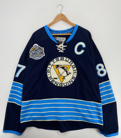 Vintage PITTSBURGH PENGUINS SIDNEY CROSBY Size XXL 54 Vintage NHL Hockey Game Shirt / A6157