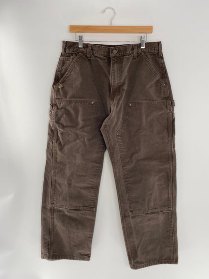 Vintage CARHARTT Size W34xL27 Double Knee Duck Pants / E242
