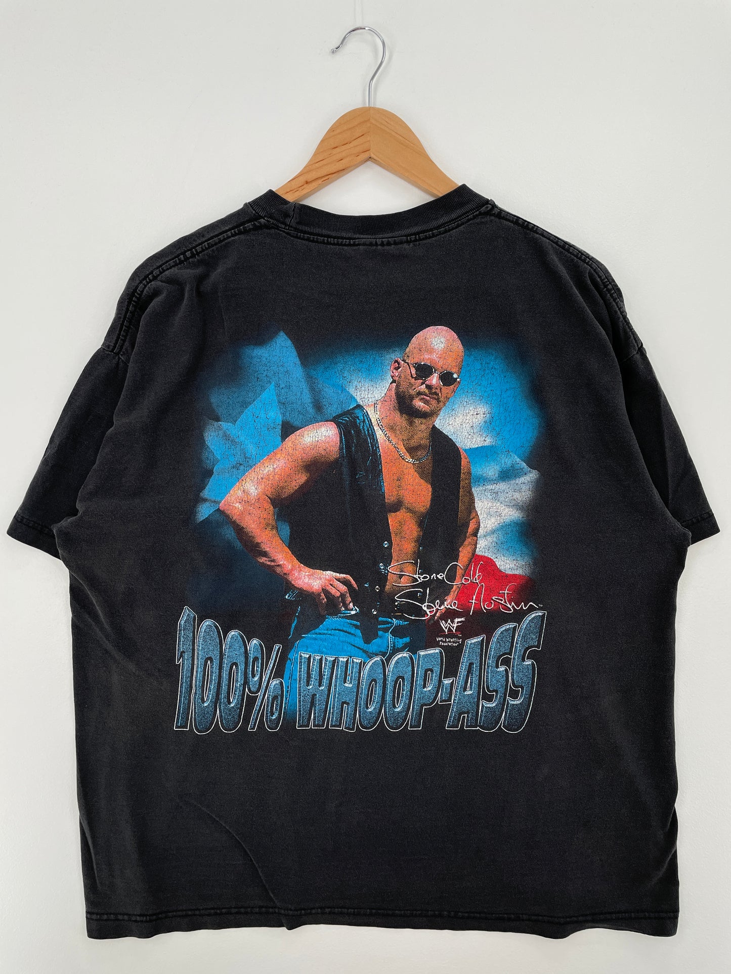 90’s STONE COLD WWF Size XL T-Shirt / A8256