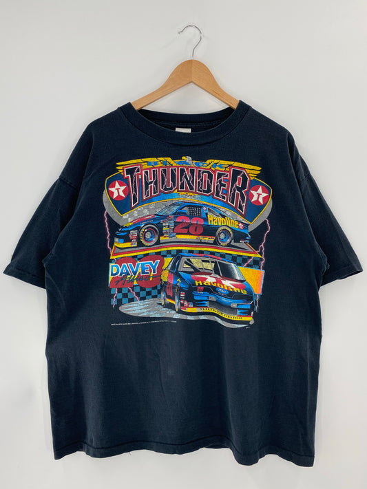 90’s DAVEY ALLISON Made in USA Size XXL Racing-T-Shirt / k5054
