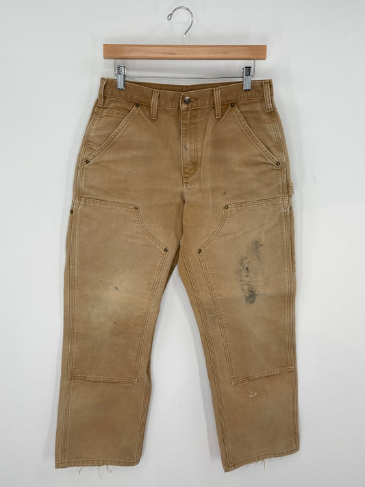Vintage CARHARTT Size W30xL28.5 Double Knee Duck Pants / K9459