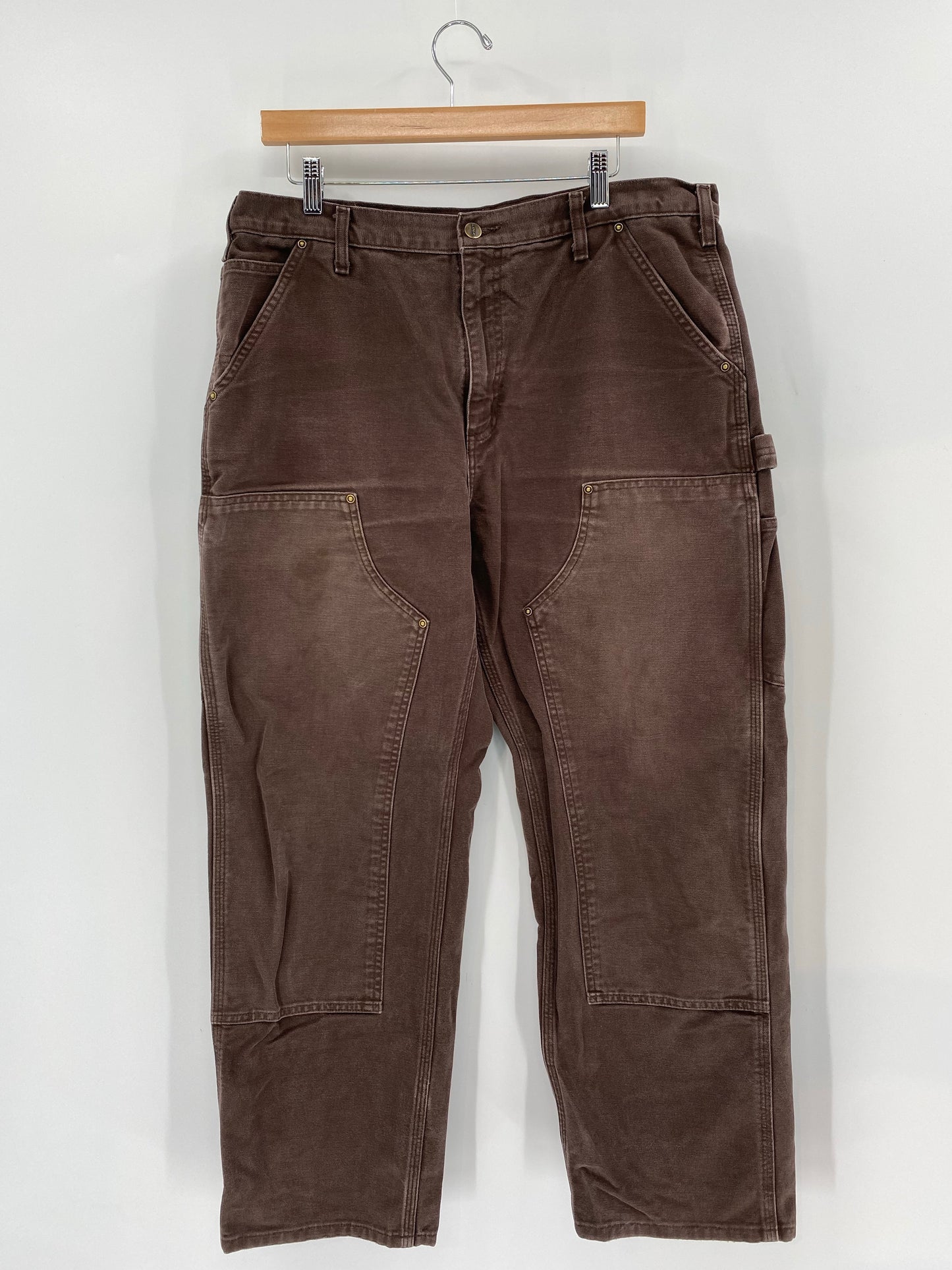 Vintage CARHARTT Size 36x30 Double Knee Duck Pants / K6524
