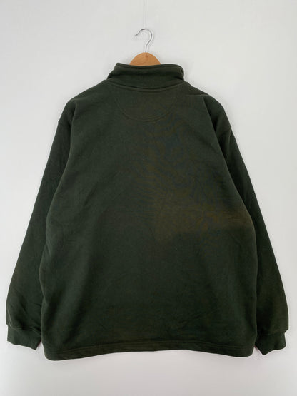 Vintage CARHARRT Size XL Half Zip Sweat Shirt / A9581