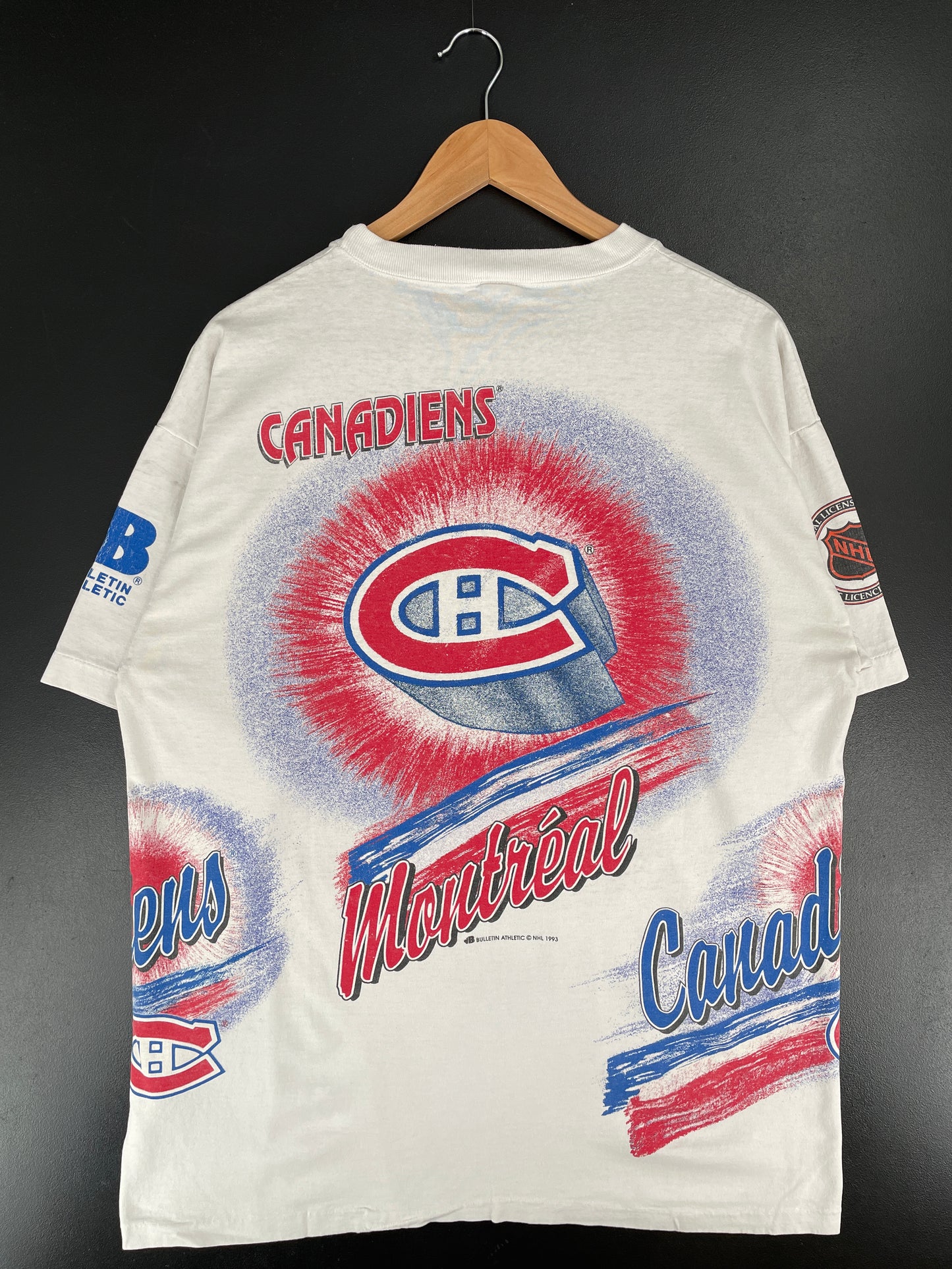 1993 MONTREAL CANADIANS Size Approx. XXL Vintage NHL T-shirt / E6624T