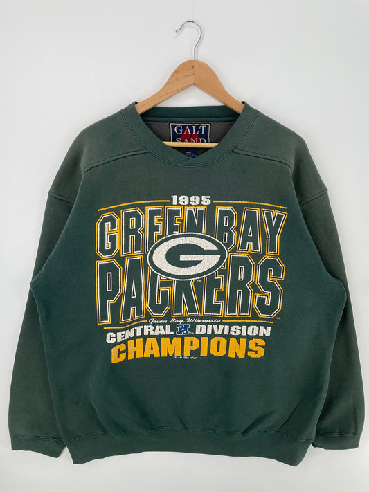 1995 GREEN BAY PACKERS Size L Vintage NFL Sweat-shirt / A933