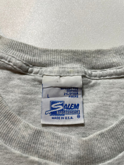 1995 SALEM x SUPER BOWL KANSAS CITY CHIEFS Made in USA Size L Vintage NFL T-shirt / A265