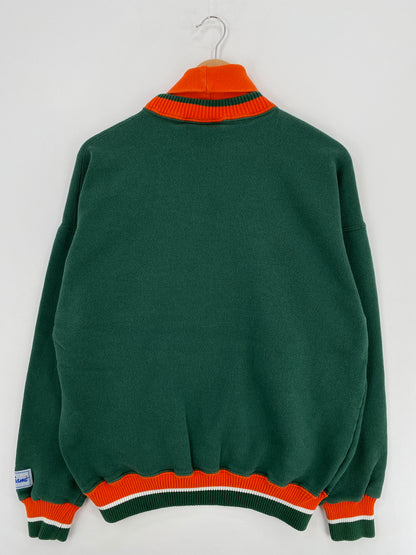 90's UNIVERSITY OF MIAMI Size XL Vintage NFL Turtleneck Sweat-Shirt / A5240