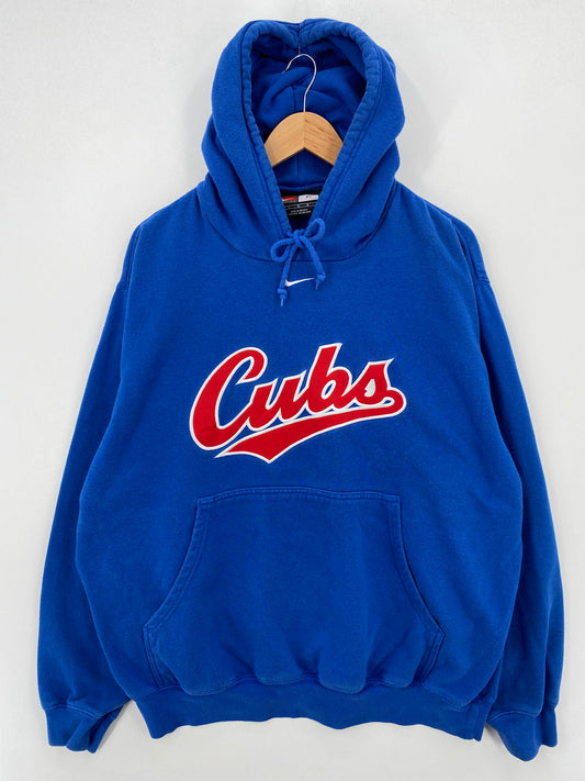 00' NIKE x CHICAGO CUBS Size L Vintage MLB Hoodie Sweat-shirt / A7510