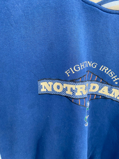 90’s STARTER x NOTRE DAME Size M Vintage College Sweat-Shirts/ K8723