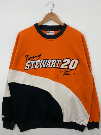Vintage NASCAR TONY STEWART Size L Racing Sweat-shirt / A1265
