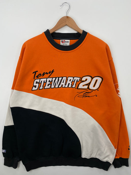 Vintage NASCAR TONY STEWART Size L Racing Sweat-shirt / A1265