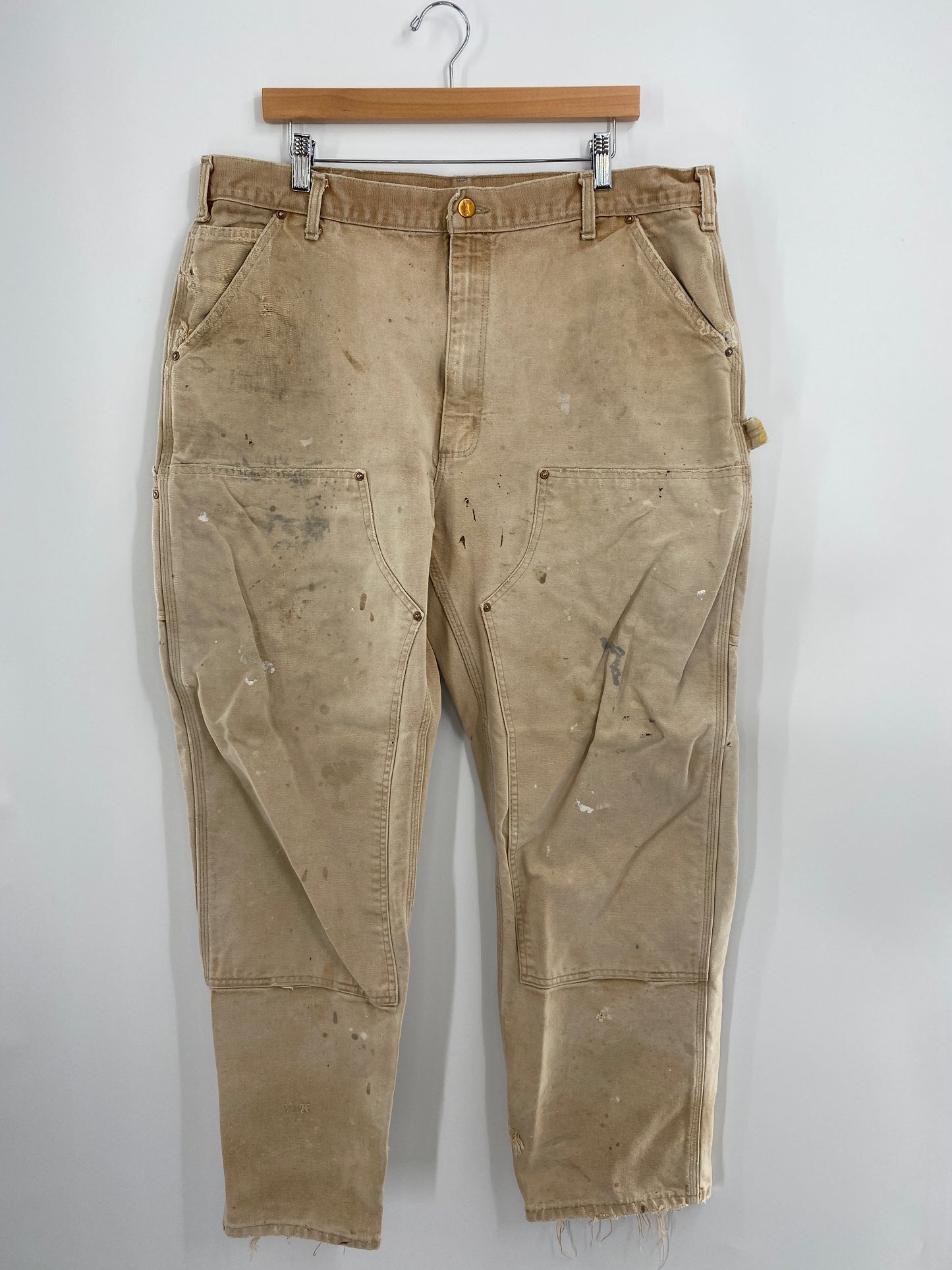 Vintage CARHARTT Made in USA Size W39xL30 Double Knee Pants / A6624