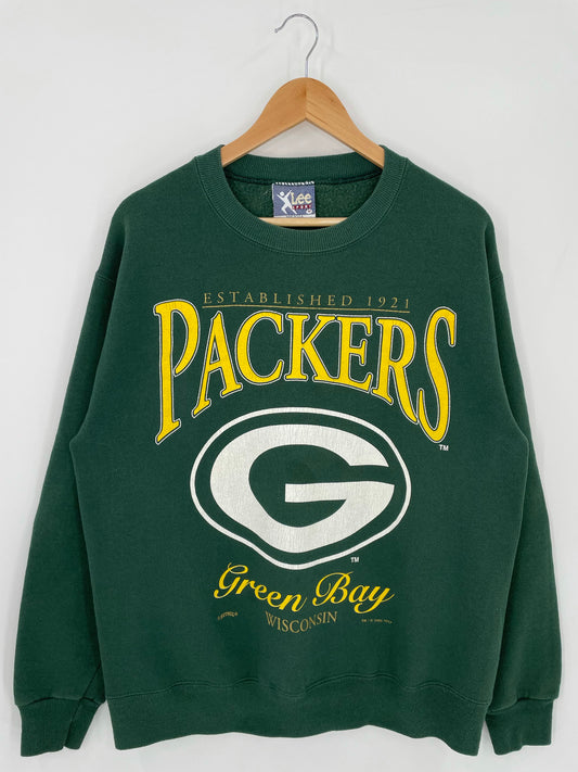 1995' WISCONSIN GREEN PACKERS Made in USA Size M Vintage NFL Sweat shirt / K5672