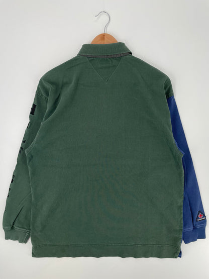90's TOMMY HILFIGER Size M Vintage Rugby-Shirt / E845
