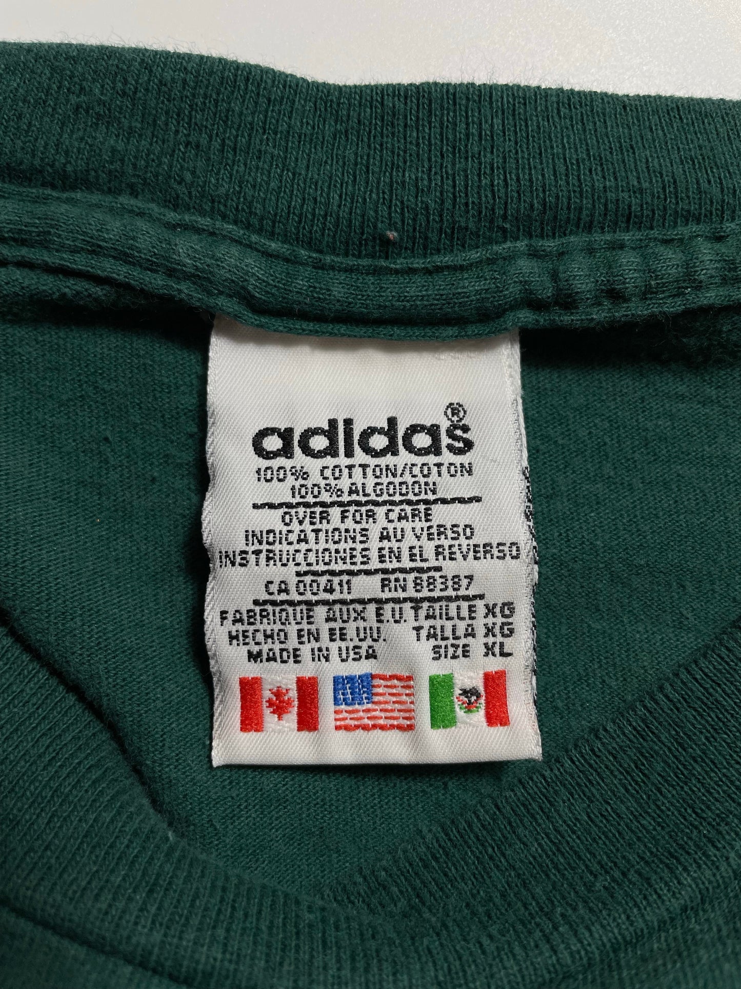 90's ADIDAS Made in USA Size XL Vintage T-Shirt / A7788