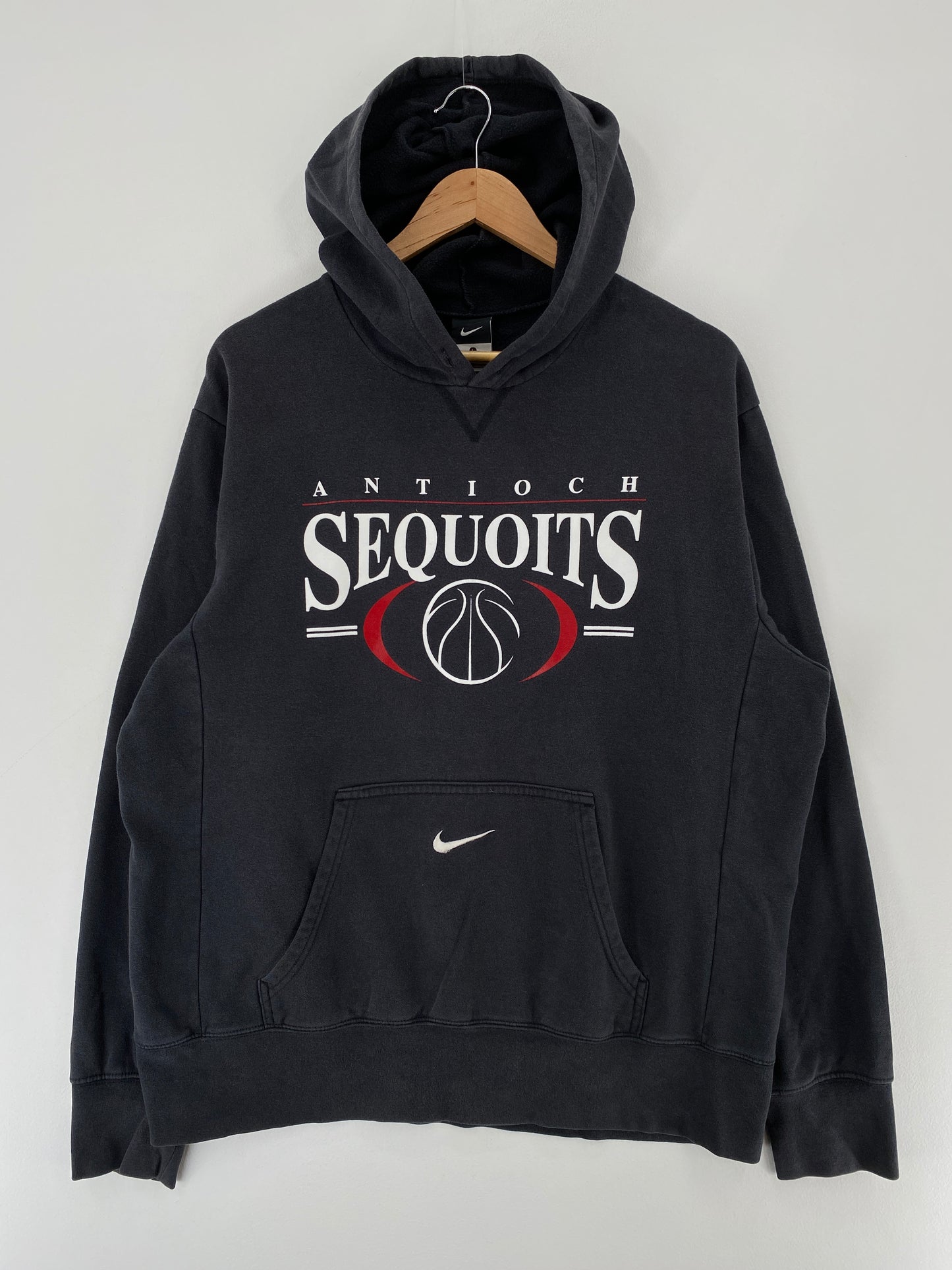 Vintage NIKE x ANTIOCH SEQUOITS HS Size L Vintage Hoodie Sweat-shirt / E5611S