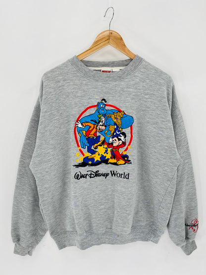 90’s Disney Aladin x Lion King x Mickey x Goofy Size L Vintage Sweat-shirt  / 6052