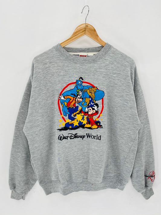 90’s Disney Aladin x Lion King x Mickey x Goofy Size L Vintage Sweat-shirt  / 6052