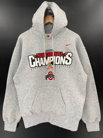 2002 NIKE OHIO STATE Size L Vintage College Hoodie Sweat shirt / K6572
