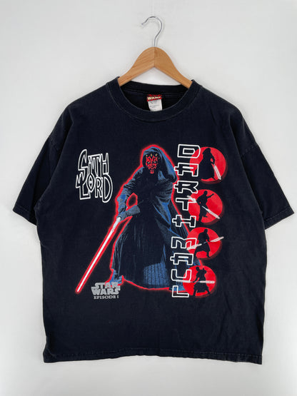 90's STAR WARS DARTH MAUL Size XL Vintage T-Shirt / A5173