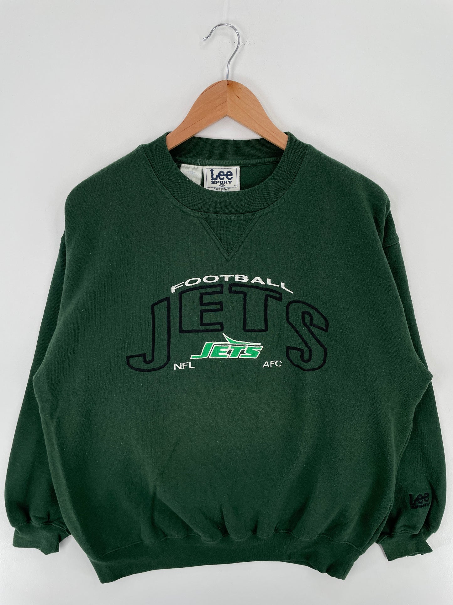 00' NEW YORK JETS Size M Vintage NFL Sweat-Shirt / A3567