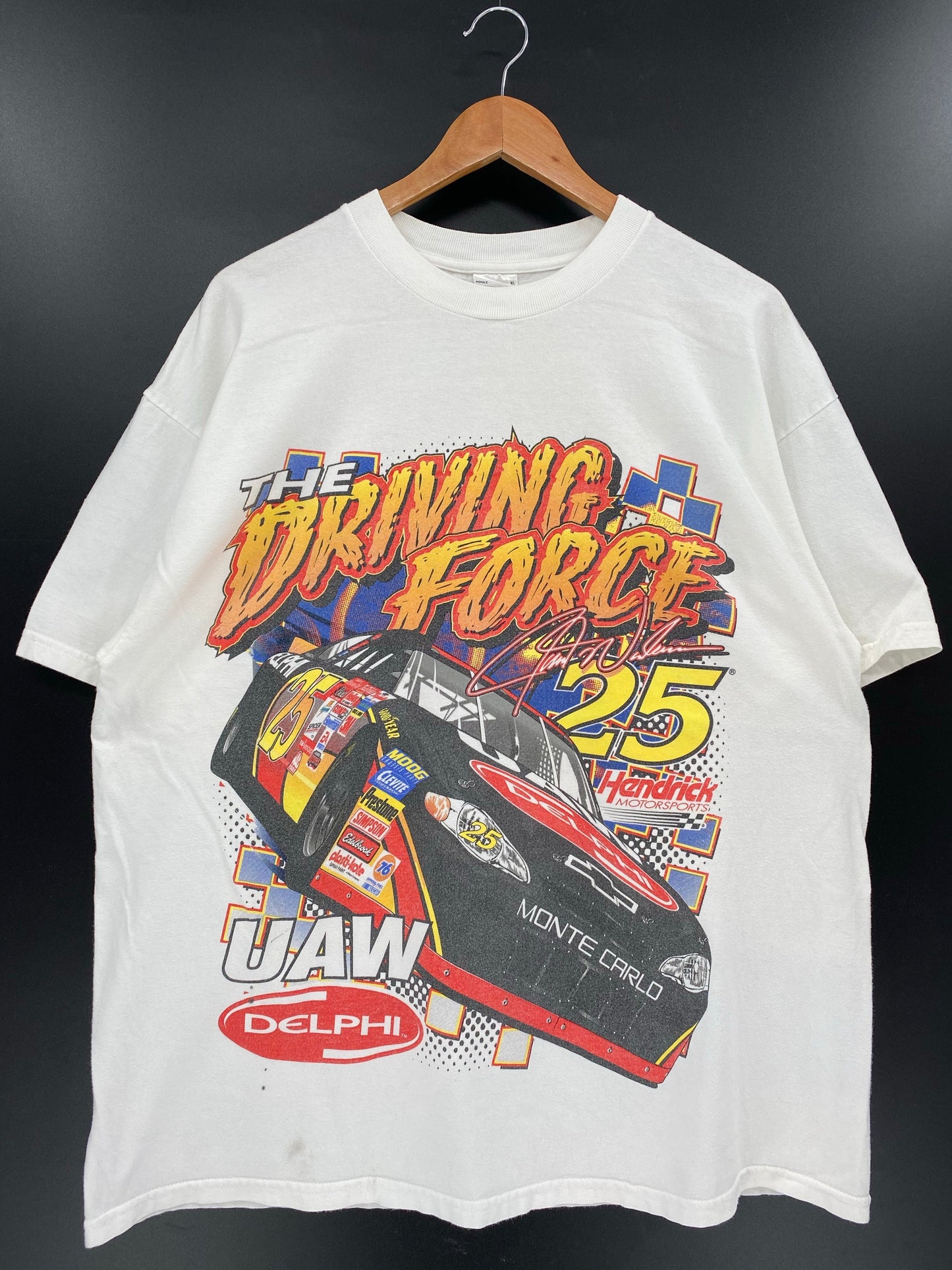 2002' NASCAR JERRY NADEAU Size XL Vintage Racing T-Shirts / A6171