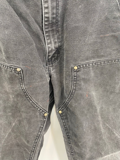 90's CARHARTT Made in USA Size 34x32 Vintage Double Knee Duck Pants / K9454
