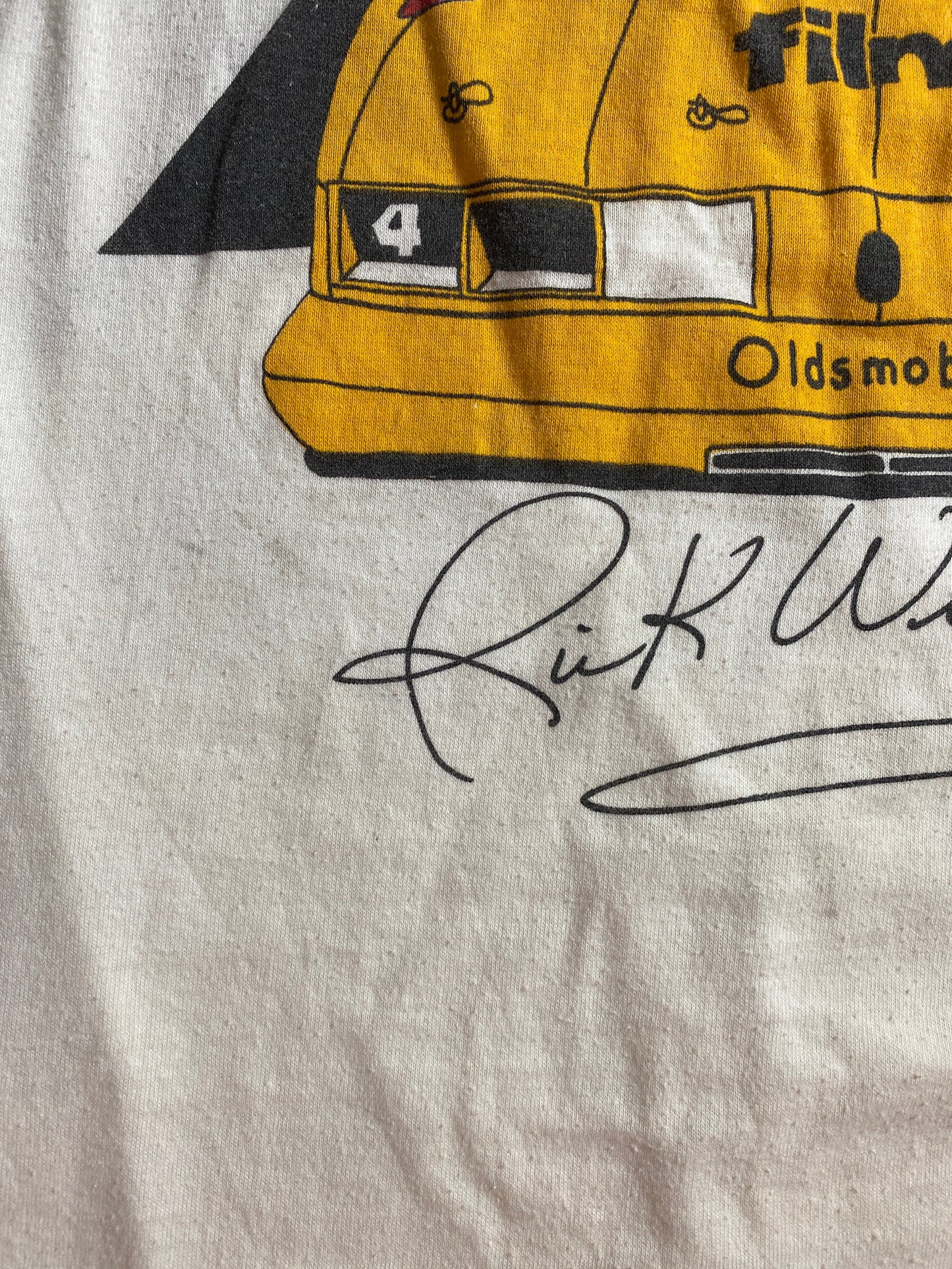 90’s NASCAR KODAK RICK WILSON Size L Vintage Racing T-Shirt / A755
