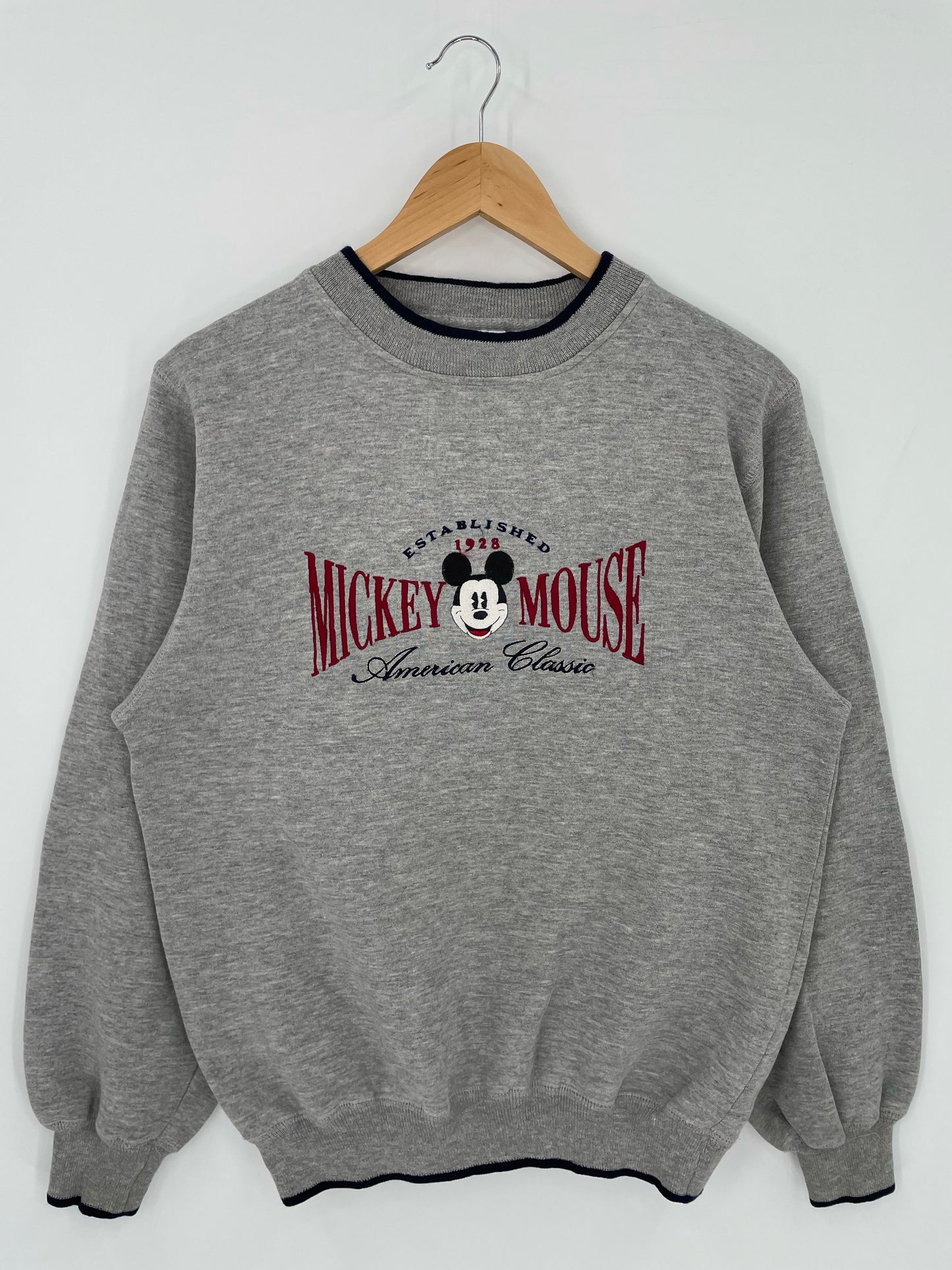 90's DISNEY MICKEY Size M Vintage Sweat-shirt/ K5407