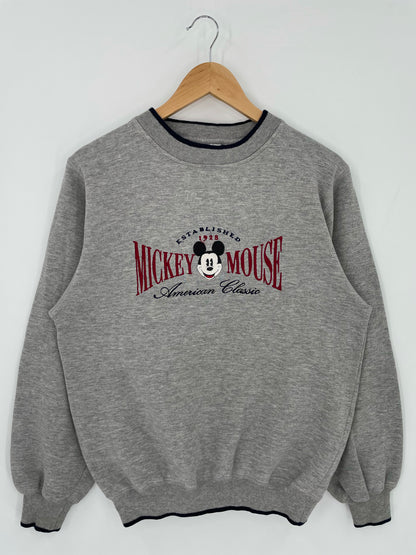 90's DISNEY MICKEY Size M Vintage Sweat-shirt/ K5407