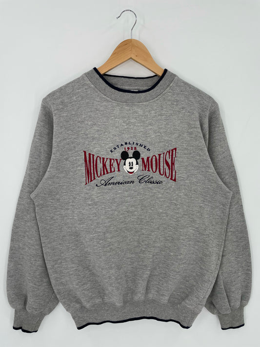 90's DISNEY MICKEY Size M Vintage Sweat-shirt/ K5407