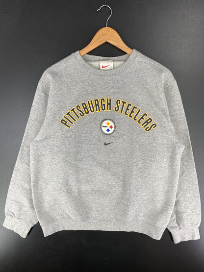 90's NIKE PITTSBURGH STEELERS Made in USA Size M Vintage NFL Sweat-Shirt / A4840