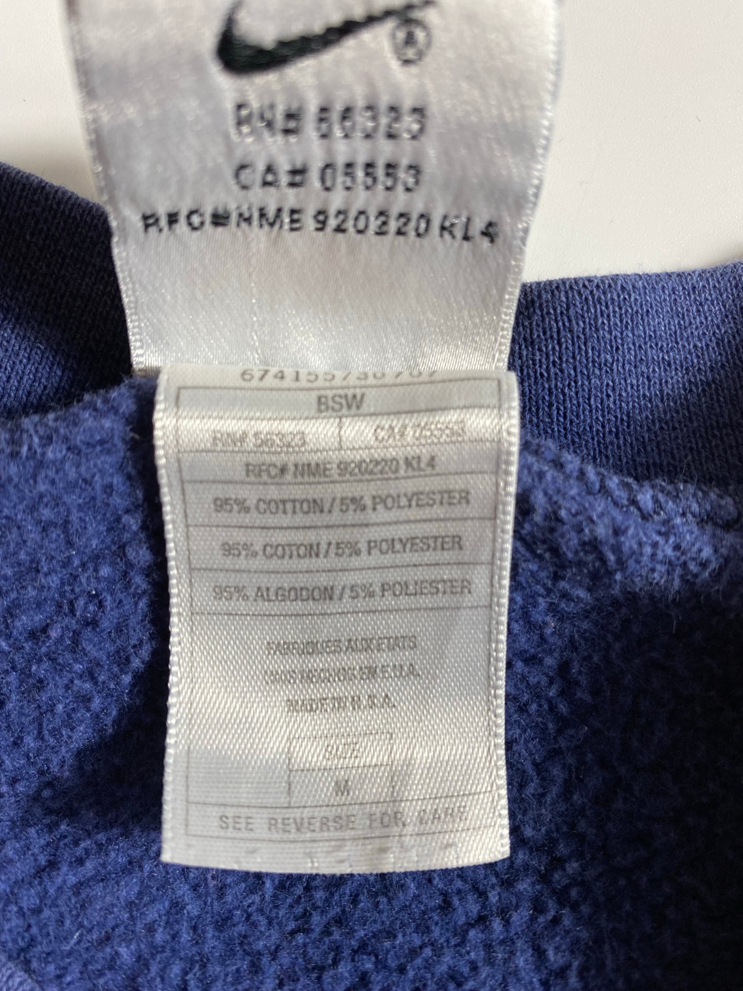 90's NIKE MINI SWOOSH Made in USA Size M Vintage Sweat-Shirt / K6664