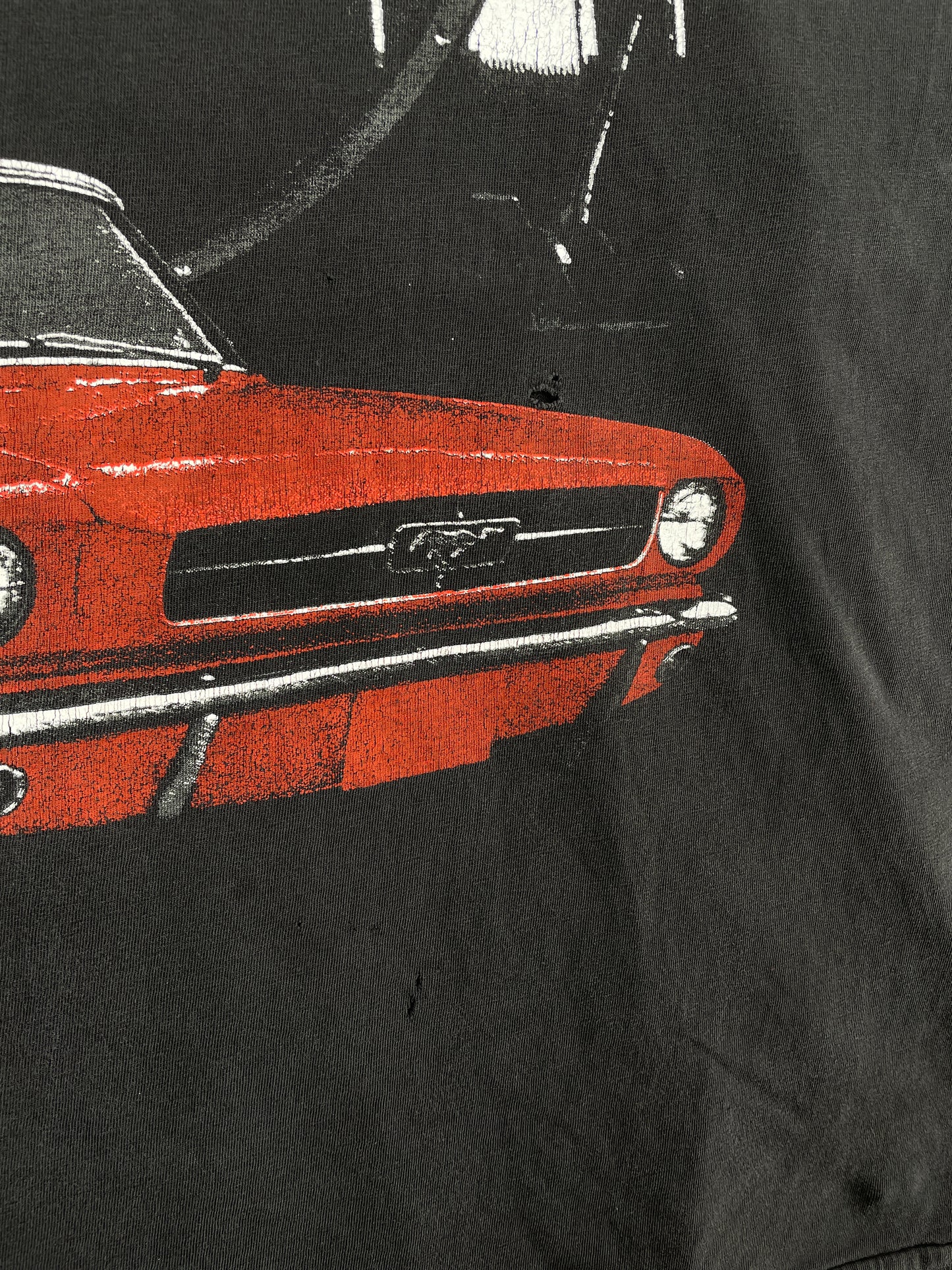 Vintage FORD MUSTANG Size Approx.XL Racing T-Shirt / E2719T