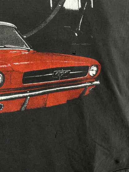Vintage FORD MUSTANG Size Approx.XL Racing T-Shirt / E2719T
