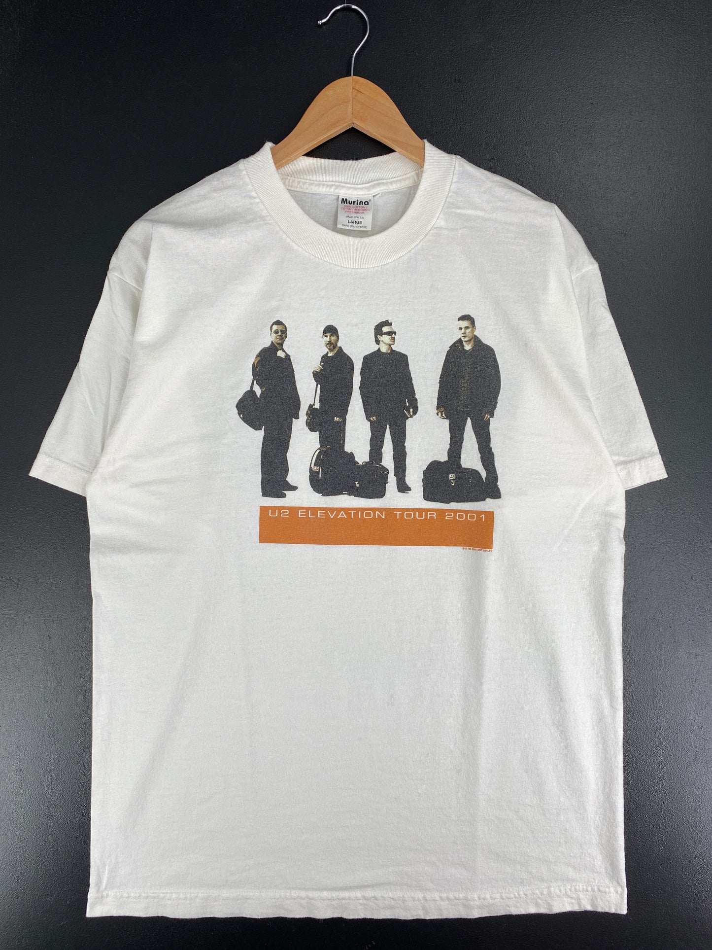 2001 U2 Made in USA Size L Vintage Music T-Shirt / A5049