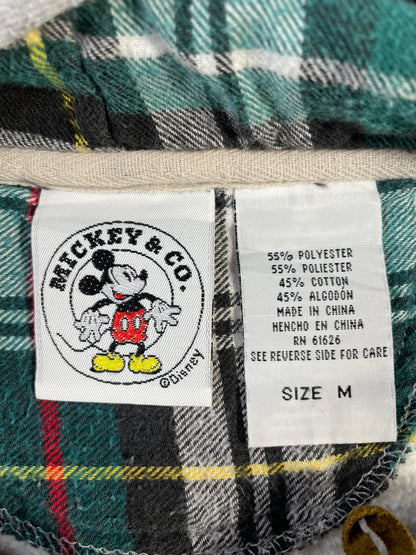 90's DISNEY MICKEY Size M Vintage Hoodie Half Zip-up Sweat-shirt / A9709