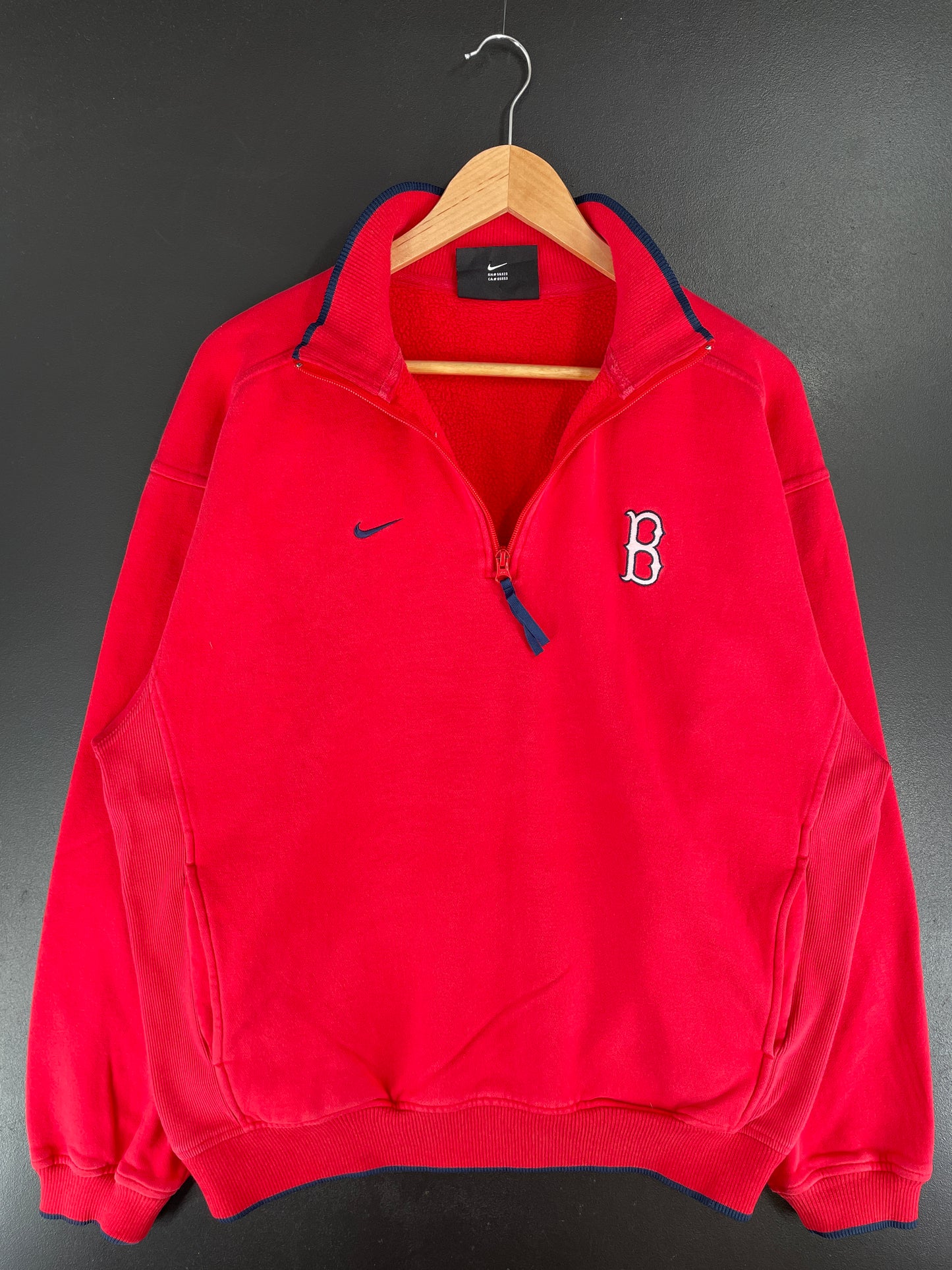 Vintage NIKE x BOSTON RED SOX Size M Vintage MLB Half zip Sweat Shirt / E6715S