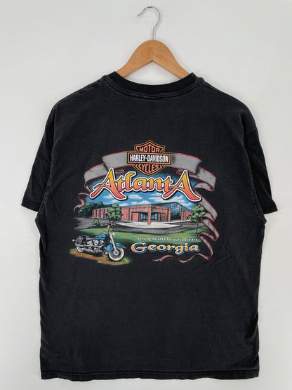 2000 HARLEY DAVIDSON ATLANTA Made in USA Size L Vintage T-Shirt / E88