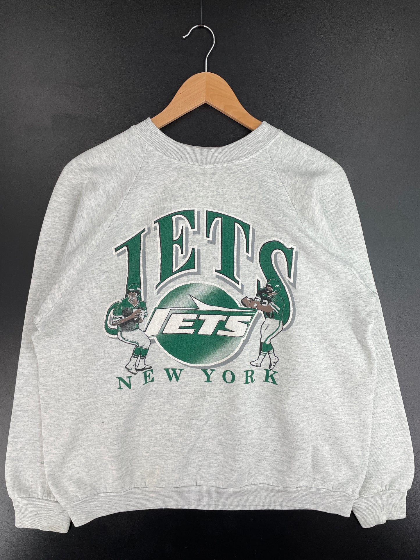 90's NEW YORK JETS Made in USA Size XL Vintage NFL Sweat-Shirt / E4085S