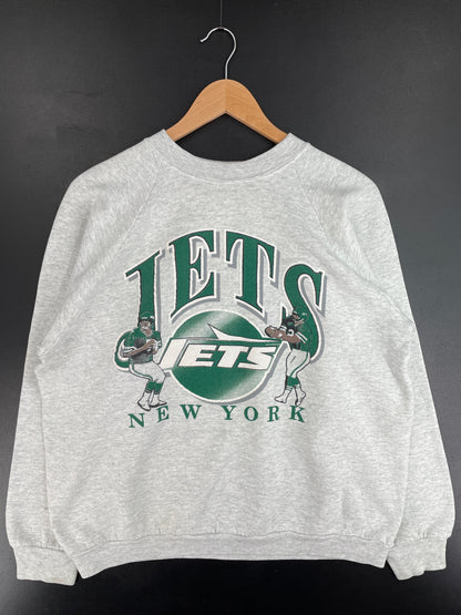 90's NEW YORK JETS Made in USA Size XL Vintage NFL Sweat-Shirt / E4085S