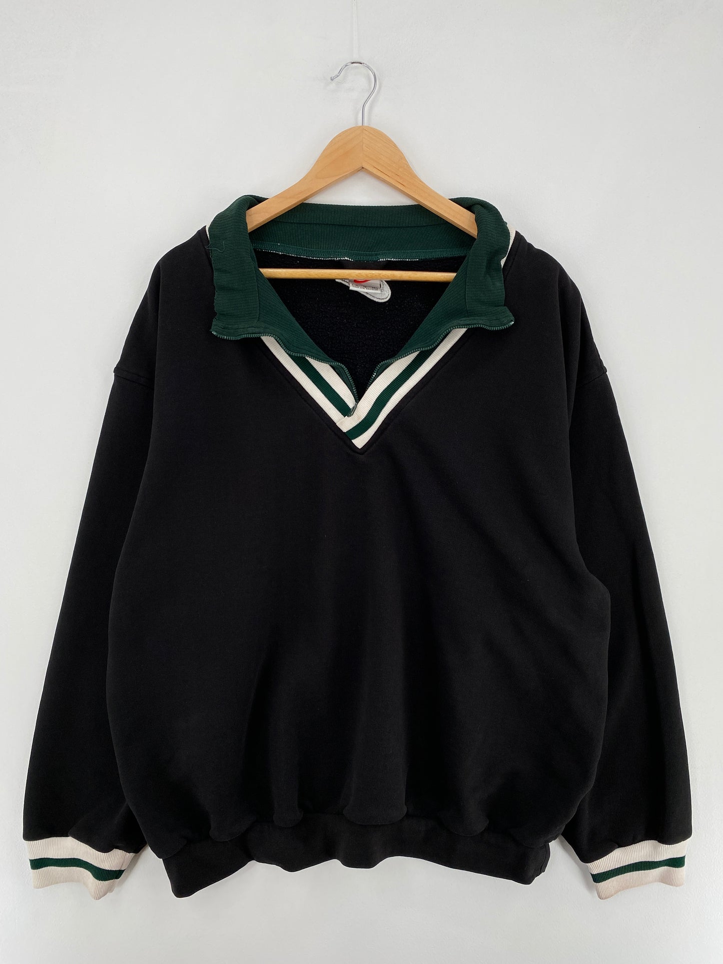 90’s NIKE Size XL Vintage Half Zip Sweat-Shirt / E1049