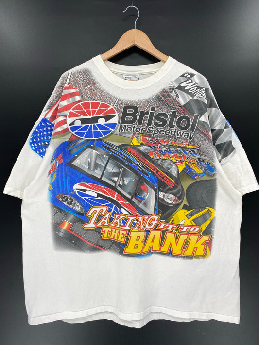 Vintage NASCAR BRISTOL MOTOR SPEEDWAY Size XXL Racing T-Shirt / K4785