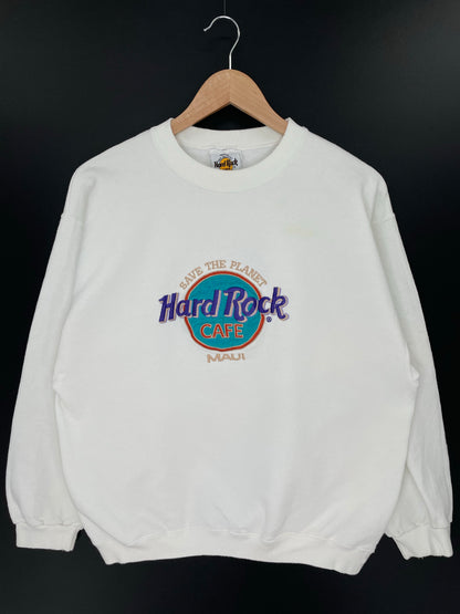 Vintage HARD ROCK MAUI Made in USA Size M Sweat-shirt / K8850