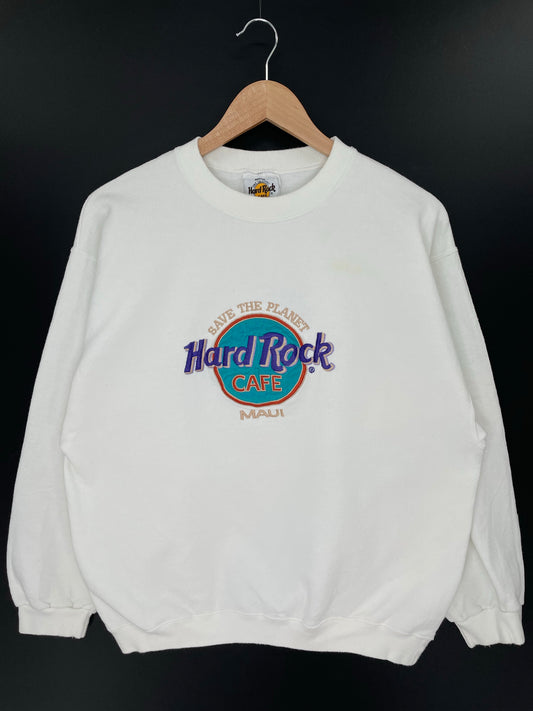 Vintage HARD ROCK MAUI Made in USA Size M Sweat-shirt / K8850